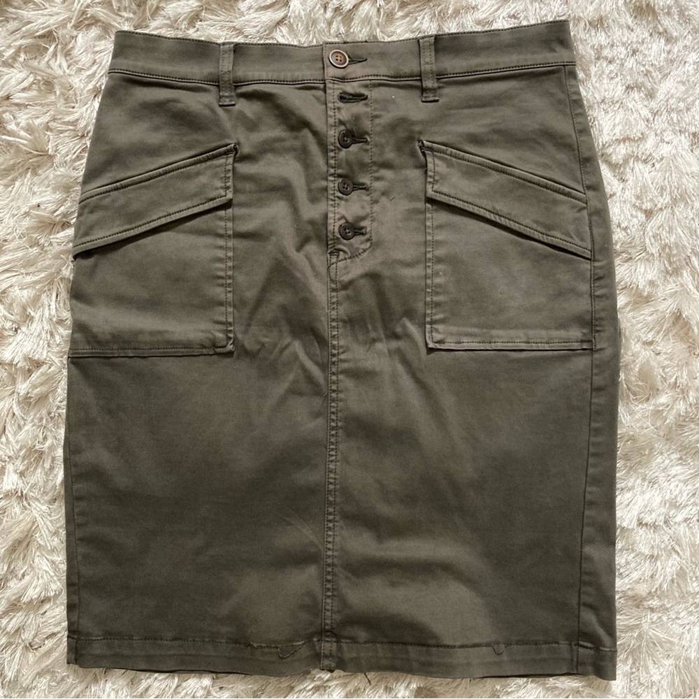 Pilcro and the Letterpress Anthropologie Micro Suede Skirt